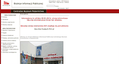 Desktop Screenshot of bip.cmp-muzeum.pl